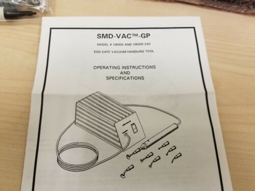 Virtual Industries SMD-VAC-GP Vacuum Pen Handling Station V8000 ESDSAFE