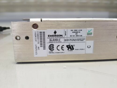 Emerson Industrial Automation Power Supply GLS253-C 250W 21A 110V-250V 6-12V Out