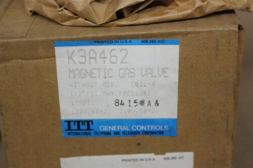 NEW ITT MAGNETIC GAS VALVE K3A462