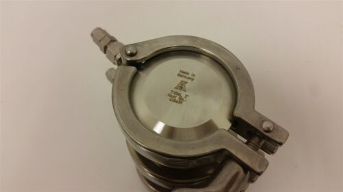 2 Section Stainless Steel Hi Purity Assembly W/clamps/ends Caps Flanges Fittings