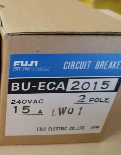 New Fuji 15A Circuit Breaker BU-ECA2015 240VAC 2 Pole
