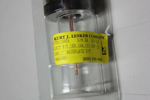 New Lesker 1" Baseplate High Voltage Vacuum Feedthrough 1KV 15A EFT0123054