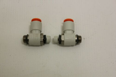 2 New SMC AS2211F Speed Control Valve