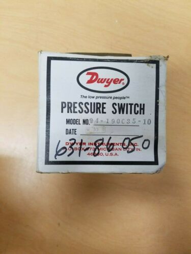 DWYER Series 1800 PRESSURE SWITCH 24-190C35-10