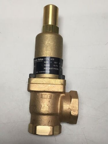 CASH Valve TYPE K10 size 1 range 15-75 psi used