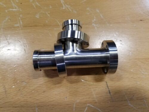 LDS Vacuum 1.33 Conflat Tee Flange Adapter High Vacuum 133-075-CFT Fitting SS