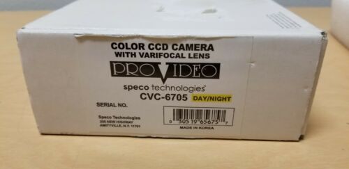 Speco Pro Video Day/Night Color CCD Security Camera With Varifocal Lens CVC-6705