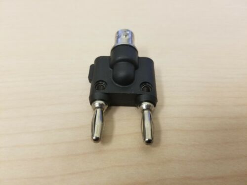 Pomona 1269 BNC Jack To Dual Banana Plug RF Connector Adapter (Black)