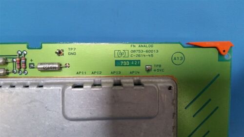 HP 8753D LIGHTWAVE COMPONENT ANALYZER FN ANALOG PCB MODULE 08753-60013