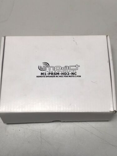 IMPACT radio M1-PRSM-HD2-NC Mic for Moto 2 pin NEW