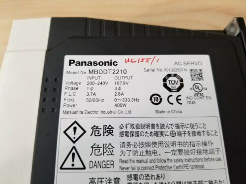 Panasonic AC Servo Drive MBDDT2210