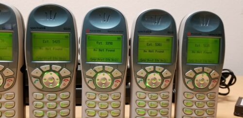 7 Spectralink Wireless Phones W/Batteries & Charging Stations LTB100 602X 6020