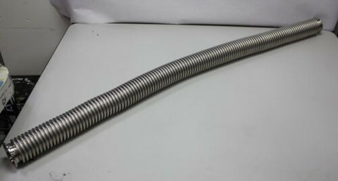 39" Long Stainless Steel Bellows Flexible Tube Hose High Vacuum Fitting