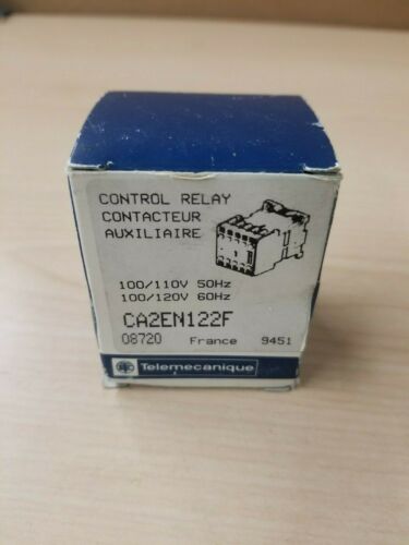 New Telemecanique Control Relay Contactor CA2EN122F 100-120V Coil