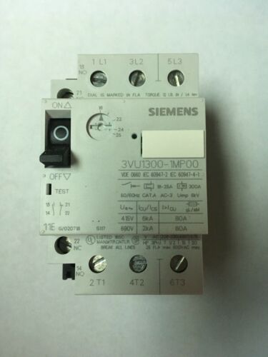 Siemens 3VU1300-1MP00 Overload Circuit Breaker NEW