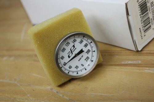 New Cole Parmer Stainless Steel 220° F 1.7" Face 8"L Thermometer 08080-04