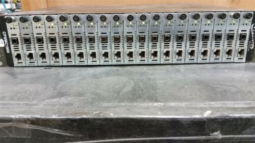 TRANSITION NETWORKS CPSMC1900 19SLOT POINT SYSTEM CHASSIS W/19 CFETF1018-105 &PS