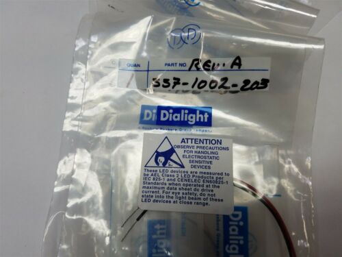 LOT OF 4 DIALIGHT LED PANEL MOUNT INDICATORS RED/GREEN/WHITE/YELLOW