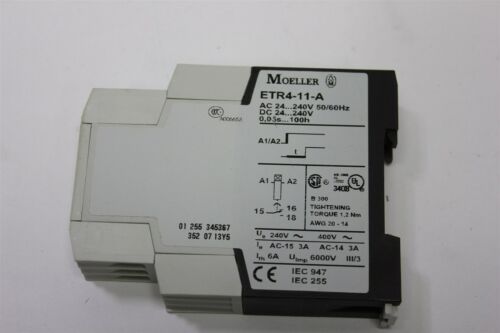 MOELLER ON-DELAY TIMING RELAY ETR4-11-A