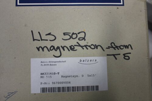 Balzers Unaxis MC 515 BK221410-T Magnetron For LLS 502 Sputtering System