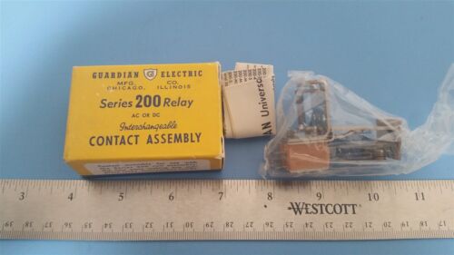 GUARDIAN RELAY CONTACT ASSEMBLY 200 SERIES 200-4-12.5 AMPS