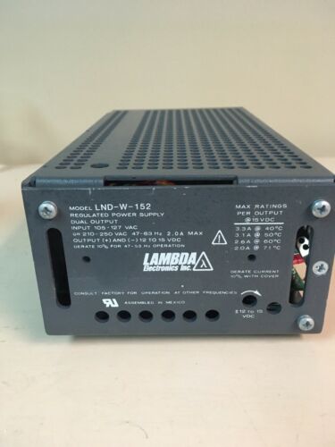 LAMBDA LND-W-152 Dual Output Regulated Power Supply