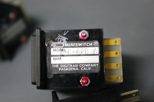 DIGITRAN MINISWITCH 3 DIGIT GSR THUMBWHEEL SWITCH & HARDWARE 7-S-428 A