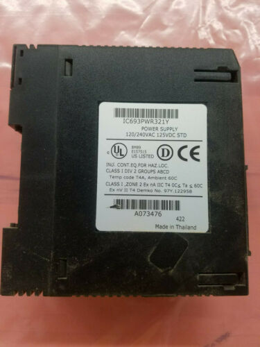 GE Fanuc IC693PWR321Y Series 90-30 Controller Power Supply