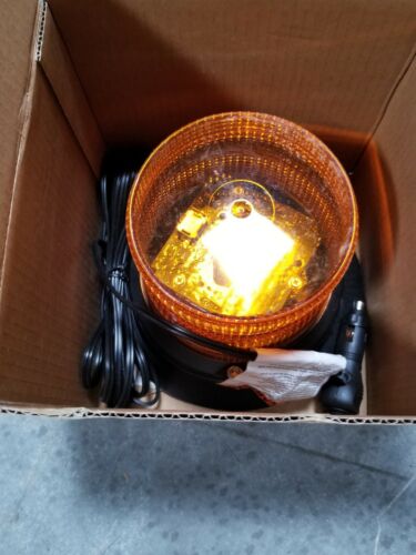 Preco safety strobe lamp amber new in box 4342 4342A Vacuum Mount