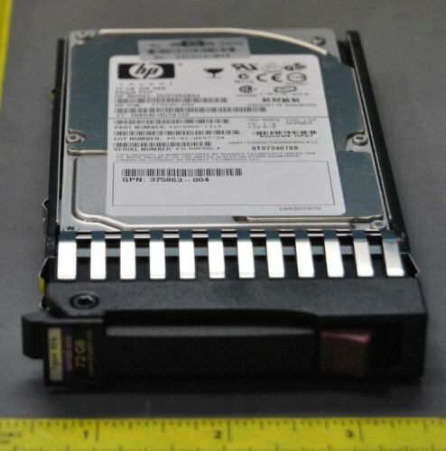 HP 72GB 10K RPM SAS SINGLE PORT SERIAL ATTACHED SCSI 375696-002 (S22-3-56D)