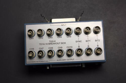 KONIGSBERG BNC BREAKOUT BOX TI20-6 TD14-10 (S10-3-309D)