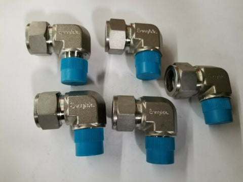 5 New Swagelok Stainless Steel Male Elbow Fittings 3/4x1/2 SS-1210-2-8