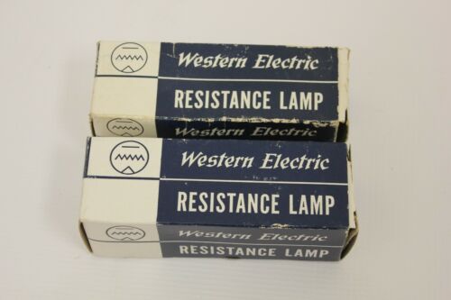 Set of 2 matching western electric 14A Vacuum Tubes and boxes