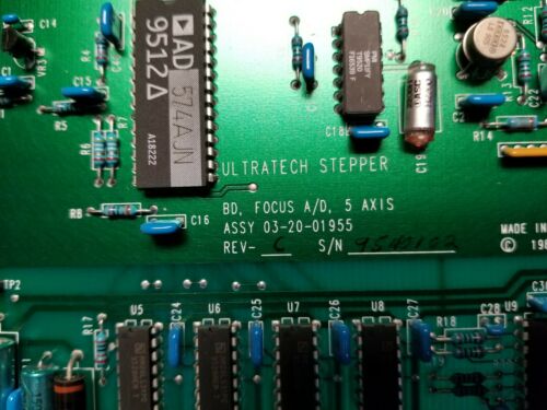 Ultratech Stepper 5 Axis Focus A/D Board 03-20-01955 Rev. C