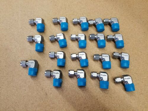 19 New Swagelok Stainless Steel Male Elbow Tube Fittings 1/4"x3/4pipe SS-400-2-6