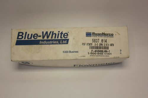 Blue-White industries Flowmeter F-45500LHN-12 5.5 GPM 3/4 IN