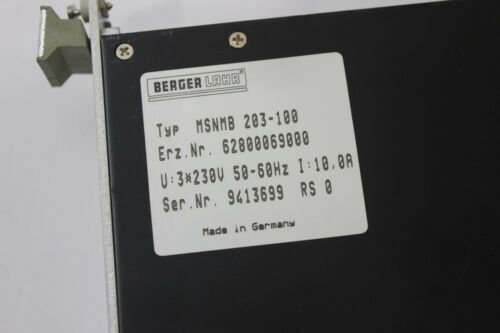 Berger Lahr MSNMB 203-100 Module
