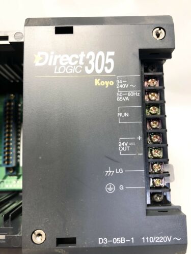 Direct Logic 305 D3-05B-1 5-Slot PLC Rack 94-240 VAC