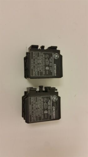 2 GE CONTACTOR AUXILIARY CONTACT CR7XR11