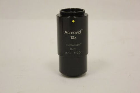 Infinity Achrovid Nelsonian Video Microscope Objective 10x 0.21