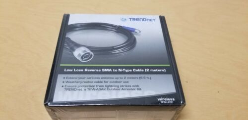 Trendnet Low Loss Reverse SMA to N-TypeWireless Antenna Extender 2 Meter Cable