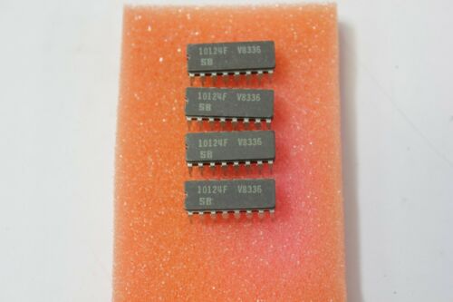 4 Signetics 10124F IC 16 Pin DIP Ceramic