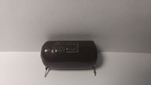 4 VINTAGE CDE CORNELL DUBILIER .05MFD 1600V DIPPED CAPACITOR