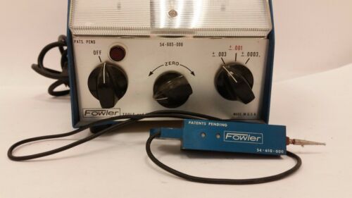 Fowler Electro Comparator System Test Meter w/ Probe 54-605-000 54-610-000
