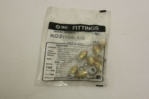 10 New SMC KQ2H06-M5 Fitting Male Brass