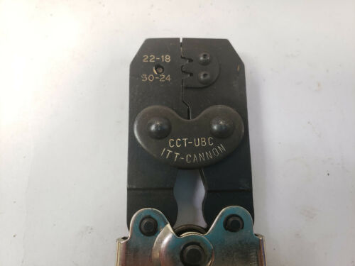 ITT Cannon CCT-UBC 22-18 30-24 Hand Crimper Crimping Tool