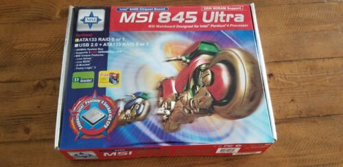 Vintage New In Box MSI 845 Ultra Mainboard Motherboard P4 845D Chipset MS-6398