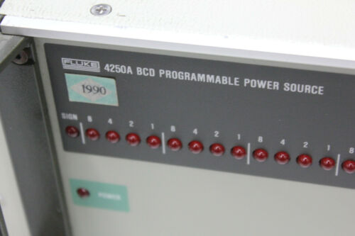 Fluke 4250A BCD Programmable Power Source Options 05 07