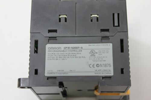 Omron SYSMAC CP1E-N20DT-A PLC Programmable Controller