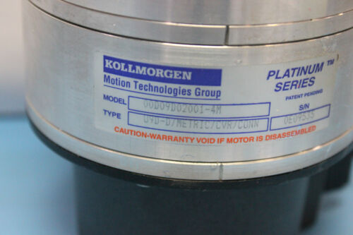 Kollmorgen Platinum Series 00D09D02001-4M Dc Servo Motor With DT060-005 Gearbox